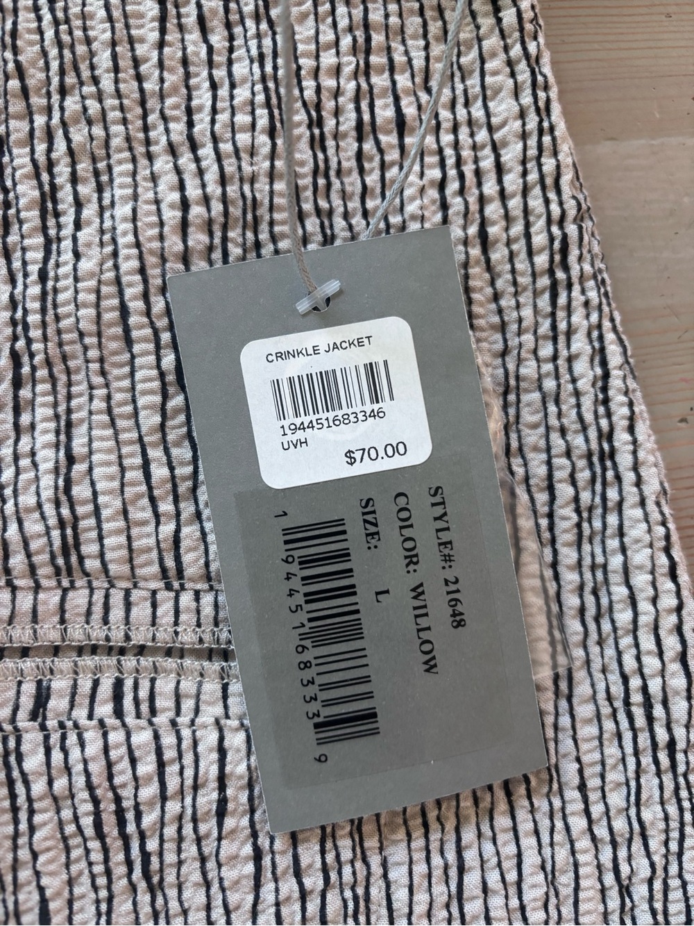 Habitat - Fine Lines Luna Jacket - Size: Large - Willow - Picture 10 of 11